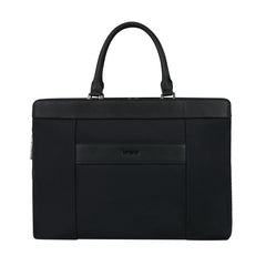 Samsonite 15.6" black briefcase with padded laptop compartment and sleek design, ideal for professional use.