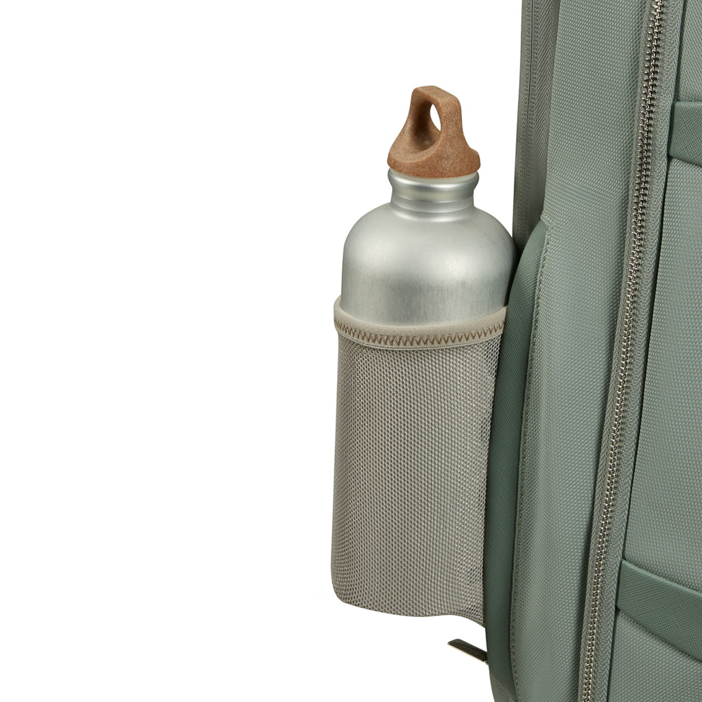 Samsonite 15.6" laptop backpack in thyme color, featuring padded compartments and adjustable straps for comfort.