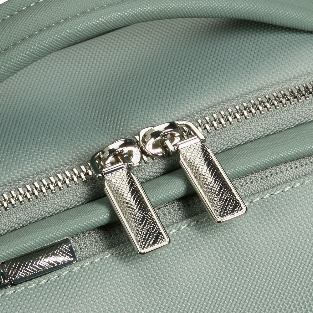 Samsonite Luggage 15.6" laptop backpack in thyme color, featuring padded compartments and adjustable straps.
