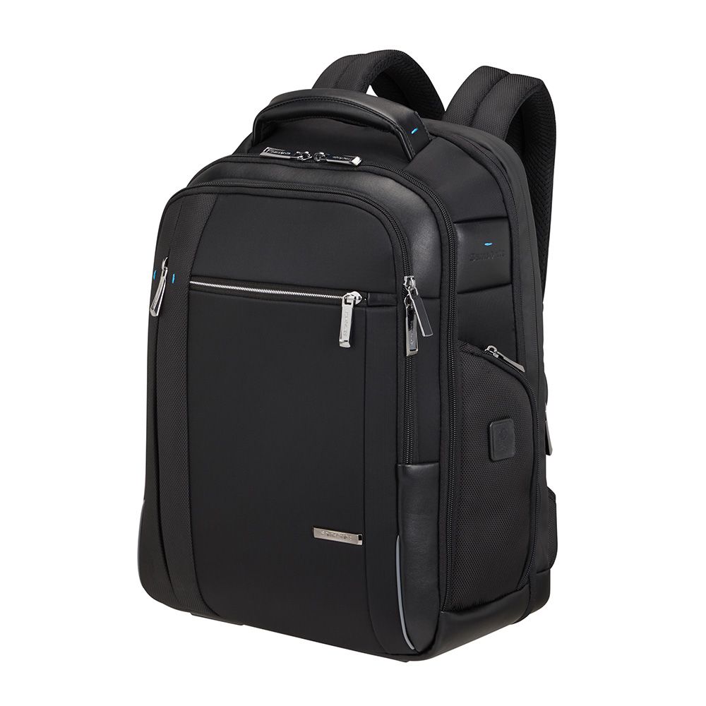 Black Samsonite Spectrolite 3.0 17.3" laptop backpack with padded compartments and adjustable straps.