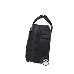 17.3" Samsonite Spectrolite 3.0 wheeled laptop bag in black, featuring wheels and a sleek design for easy transport.
