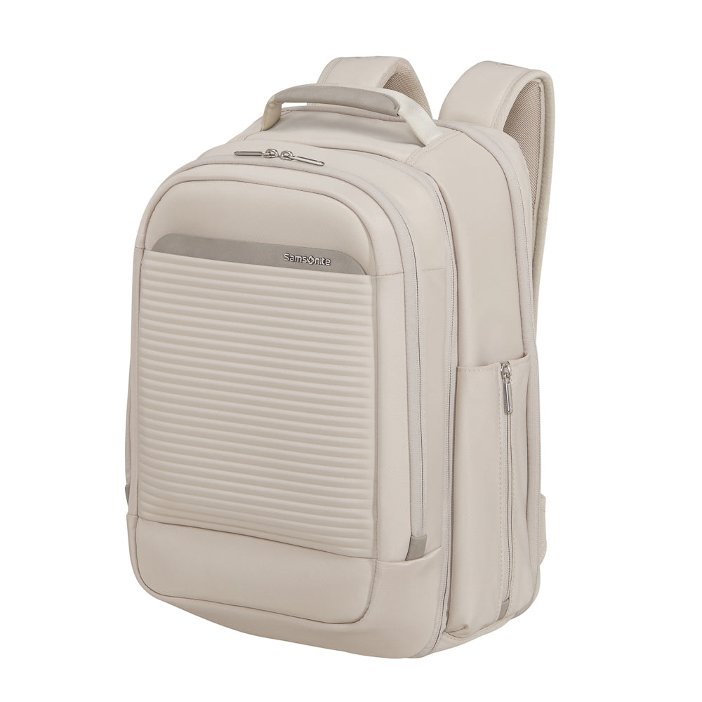 White 2 in 1 travel backpack by Samsonite Luggage, featuring adjustable straps and multiple compartments for versatility.