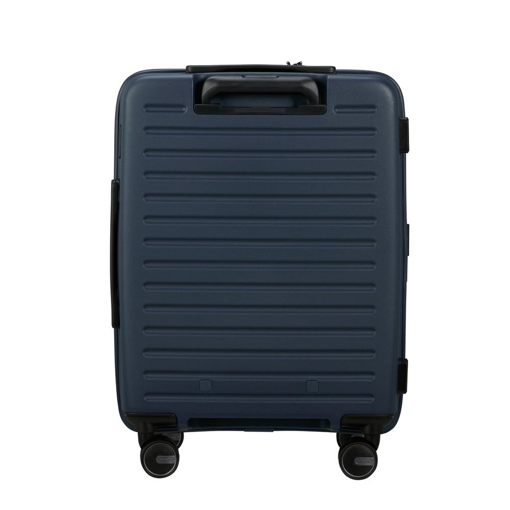 55cm Easy Access Cabin Suitcase by Samsonite in midnight color with smooth wheels and spacious interior for travel convenience.