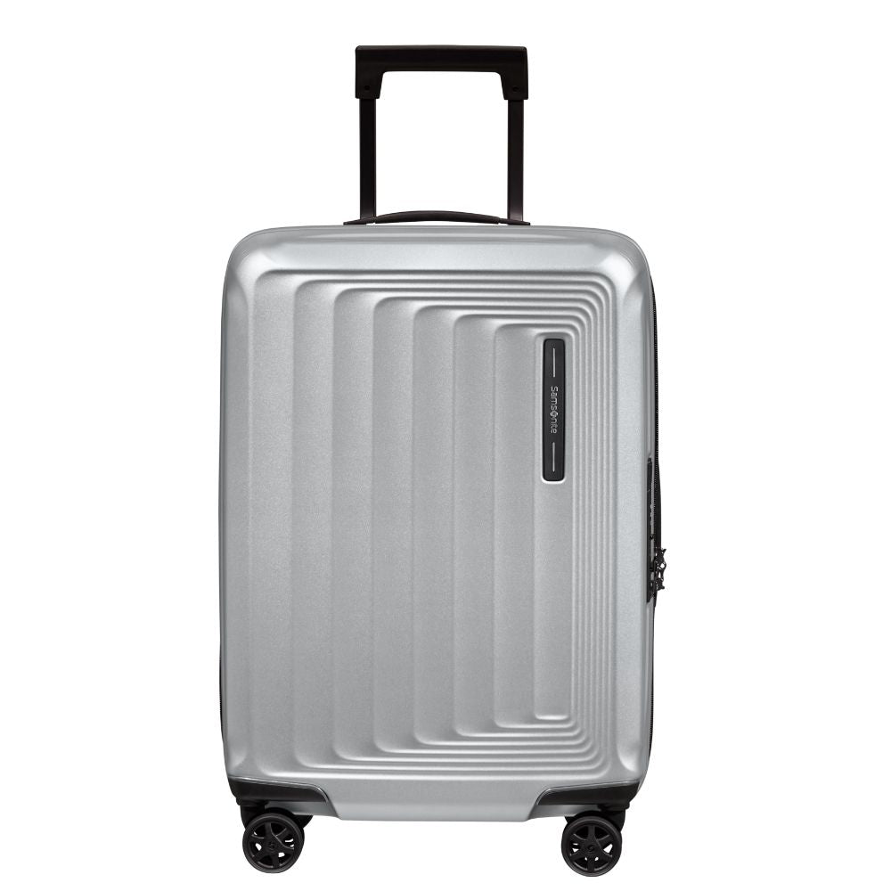 Samsonite Nuon 55cm Spinner in Matt Silver