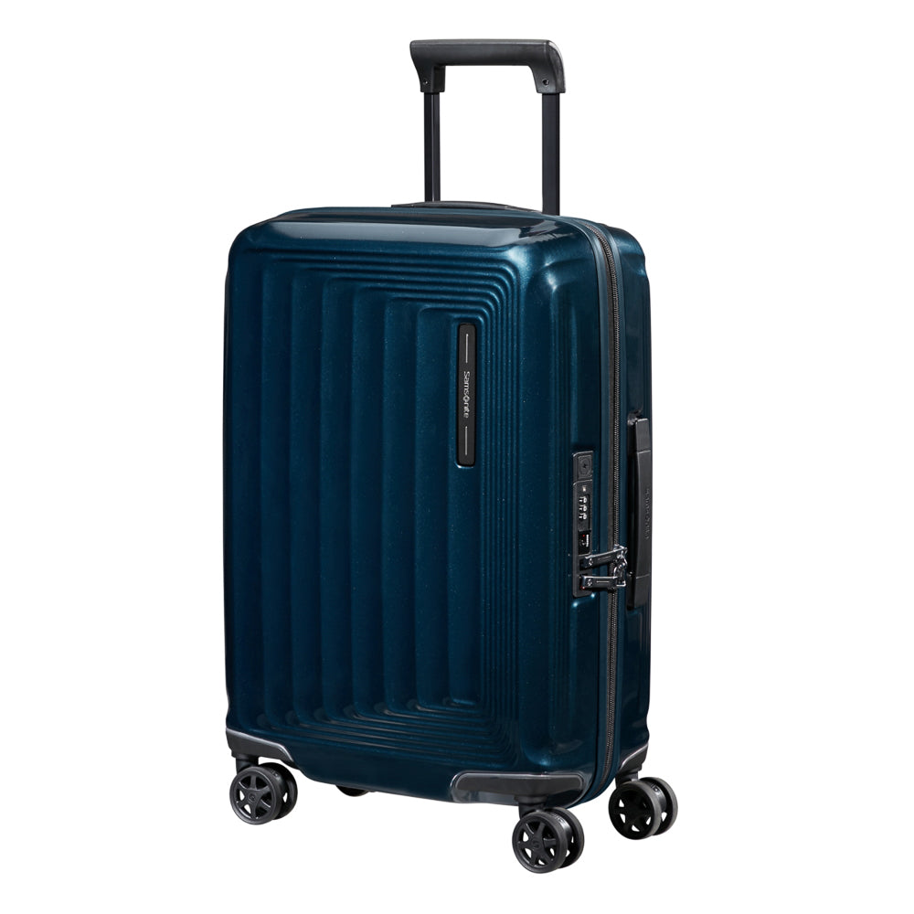 Samsonite Nuon 55cm Spinner in Metallic Blue