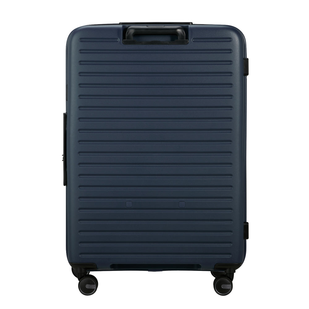 75cm Spinner Suitcase by Samsonite Luggage in midnight color with smooth wheels and spacious interior for travel.