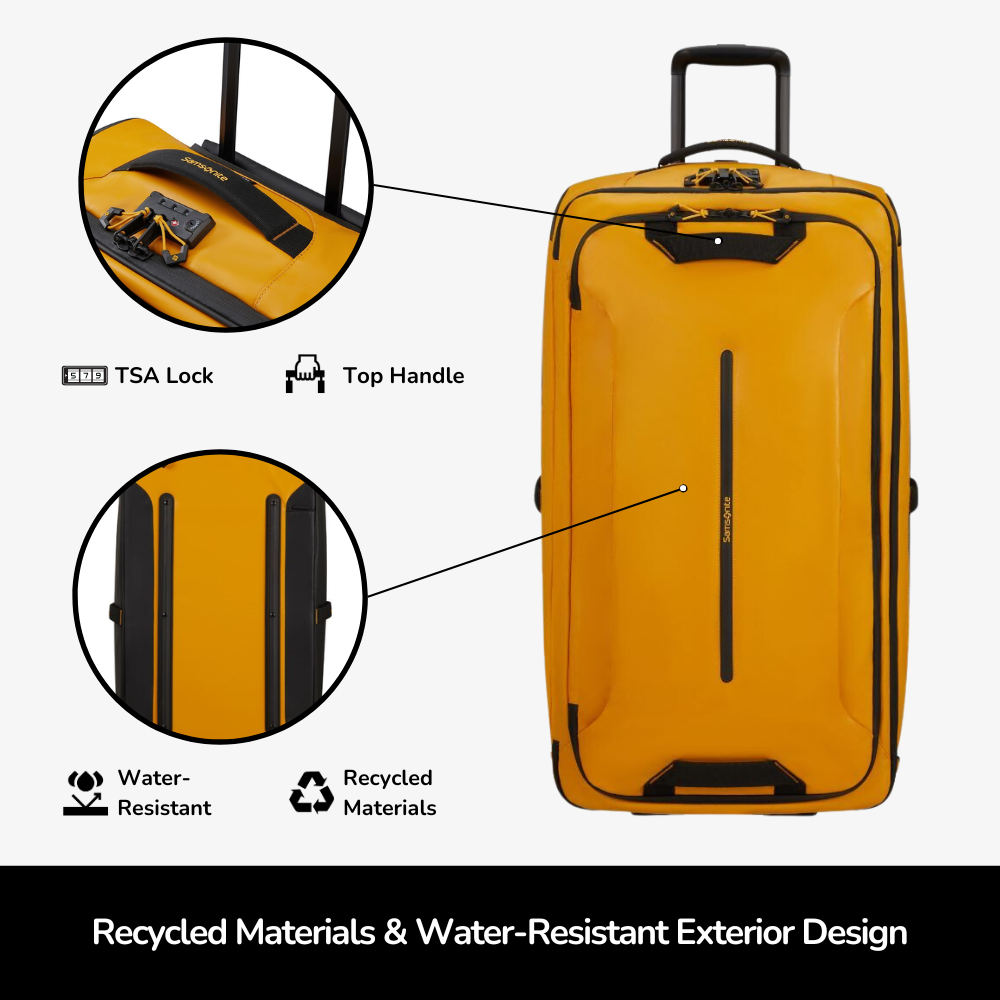 Samsonite Ecodiver 79cm Wheeled Duffle in Yellow