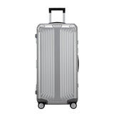 Samsonite Litebox 80cm aluminium check-in suitcase with a sleek design and durable exterior in a modern color.