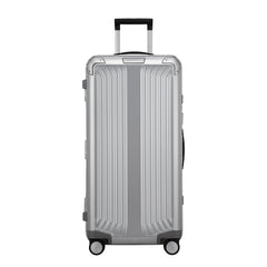 Samsonite Litebox 80cm aluminium check-in suitcase with a sleek design and durable exterior in a modern color.