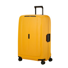 Radiant yellow 81cm Spinner Suitcase by Samsonite, showcasing durable design and spacious interior for travel convenience.