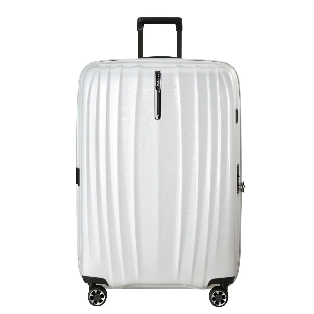 82cm Expandable Spinner Suitcase - Nexis White