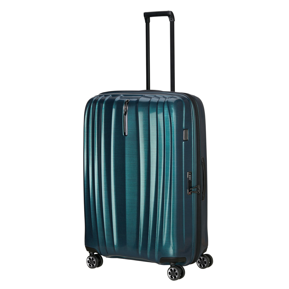82cm Expandable Spinner Suitcase - Nexis Deep Petrol