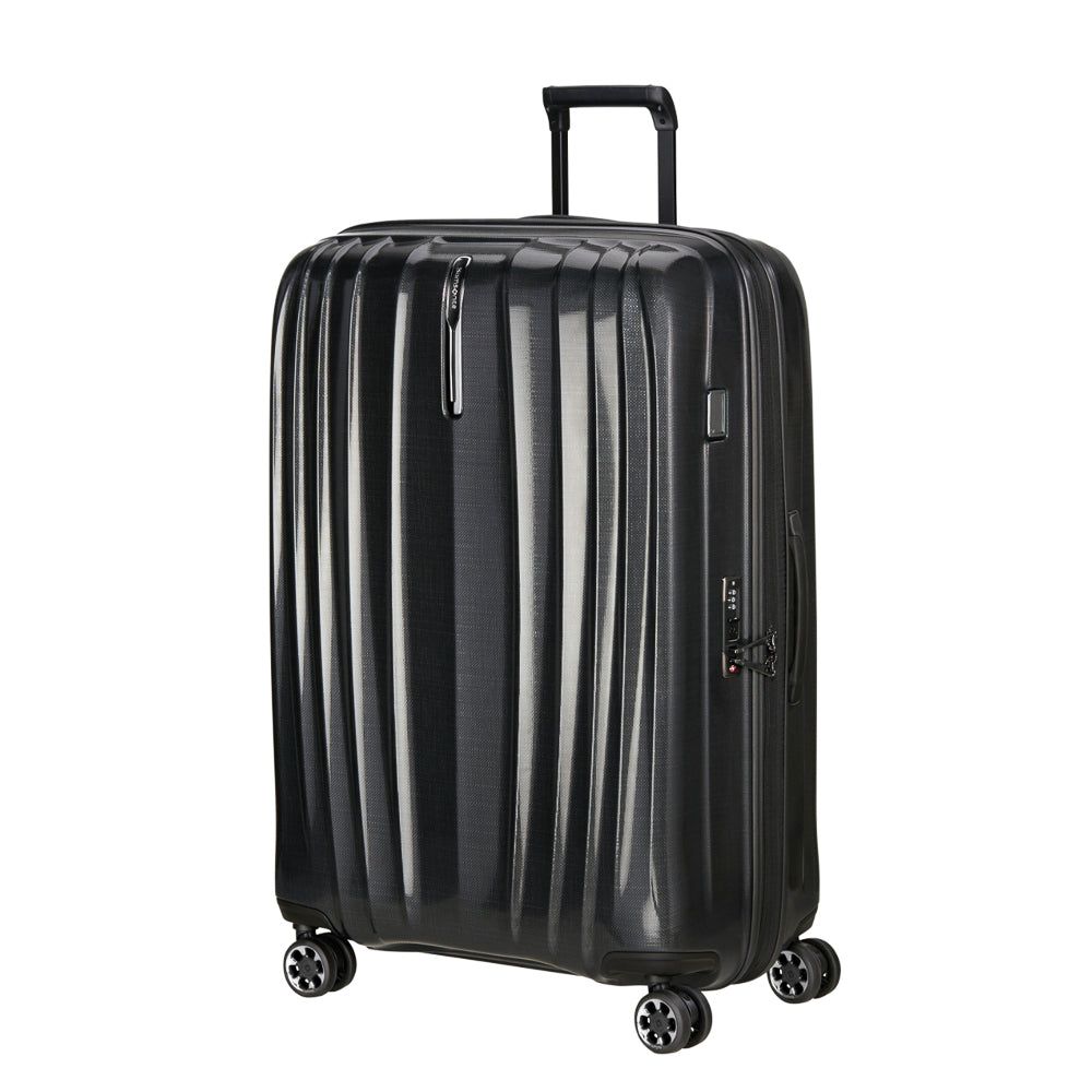 82cm Expandable Spinner Suitcase - Nexis Black