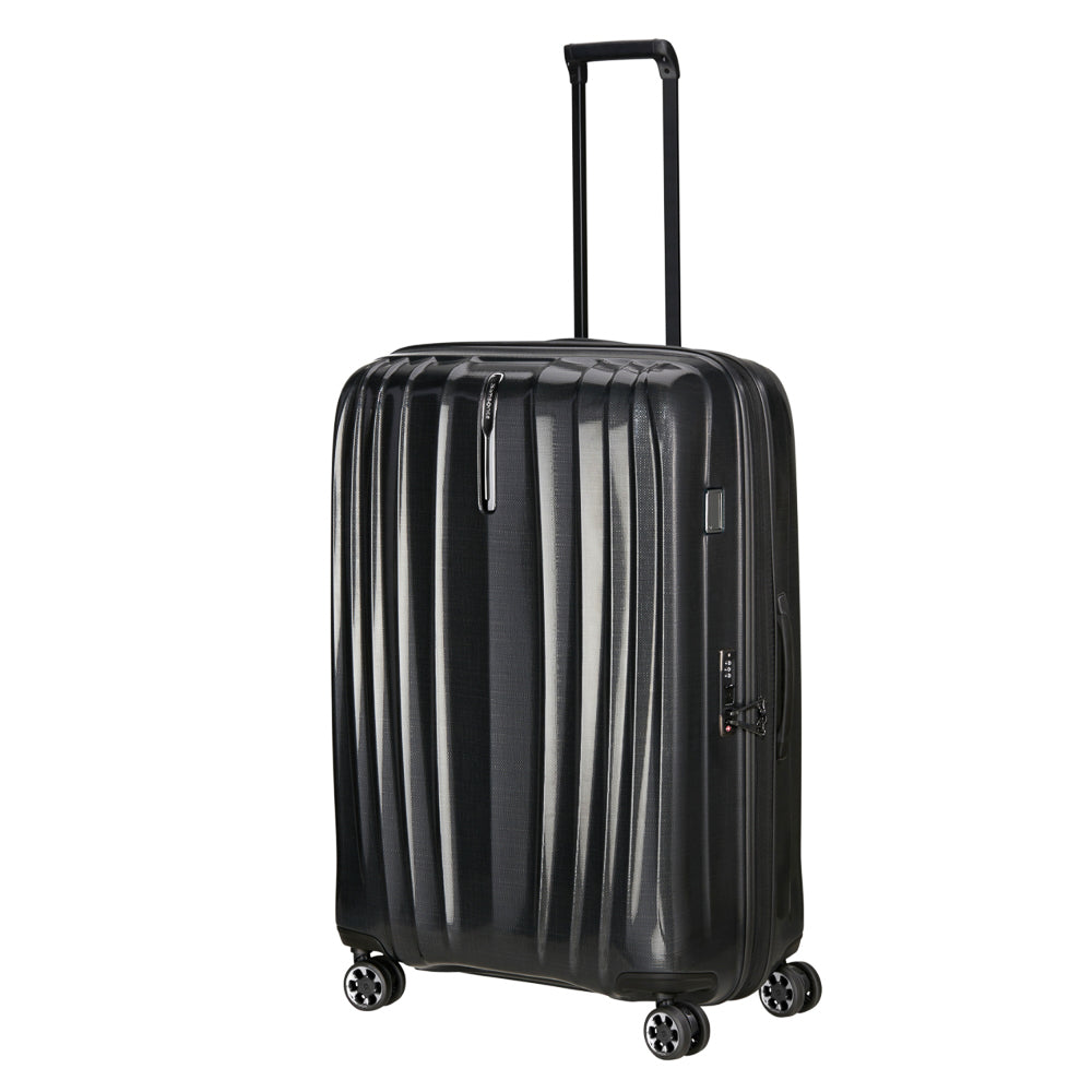 82cm Expandable Spinner Suitcase - Nexis Black