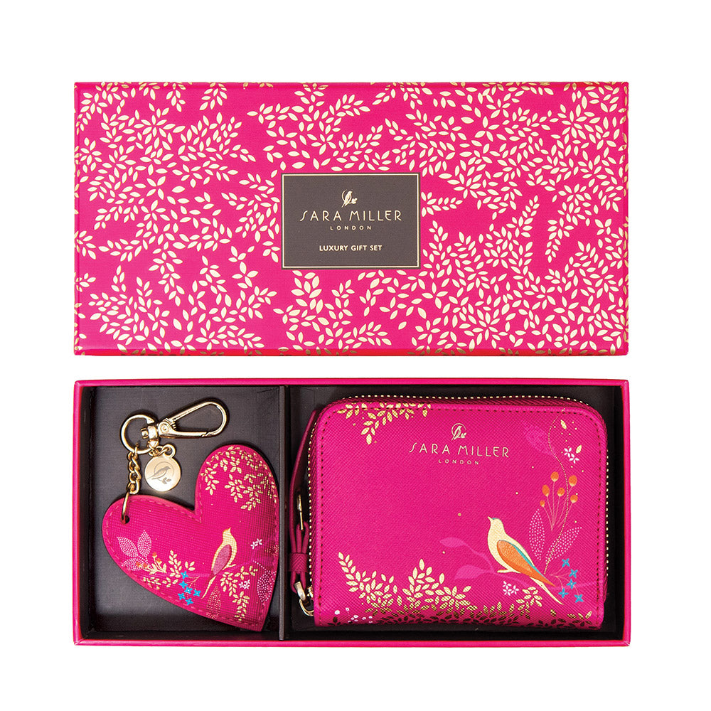 Sara Miller - Purse & Keyring Gift Set - Humming Bird