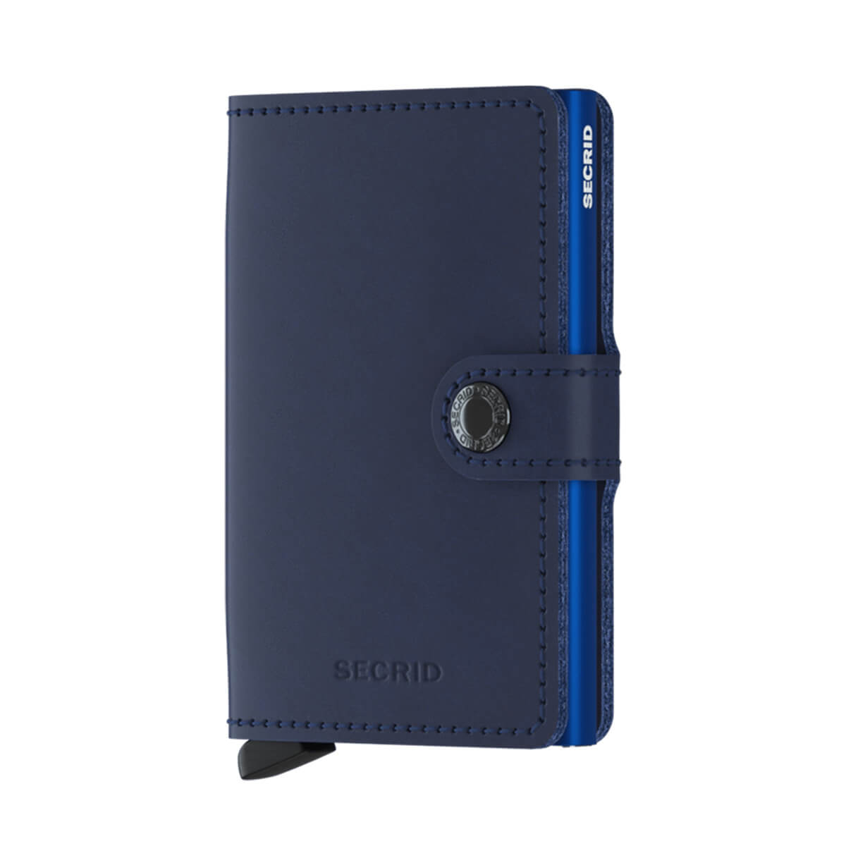 Secrid 4-6 Cards & Notes - Mini Wallet Stitch Navy Blue | Case Luggage