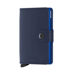 Secrid 4-6 Cards & Notes - Mini Wallet Stitch Navy Blue | Case Luggage