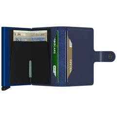 Secrid 4-6 Cards & Notes - Mini Wallet Stitch Navy Blue | Case Luggage