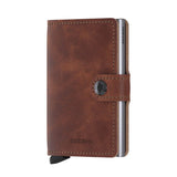 Secrid 4-6 Cards & Notes - Mini Wallet Stitch Vintage Brown | Case Luggage