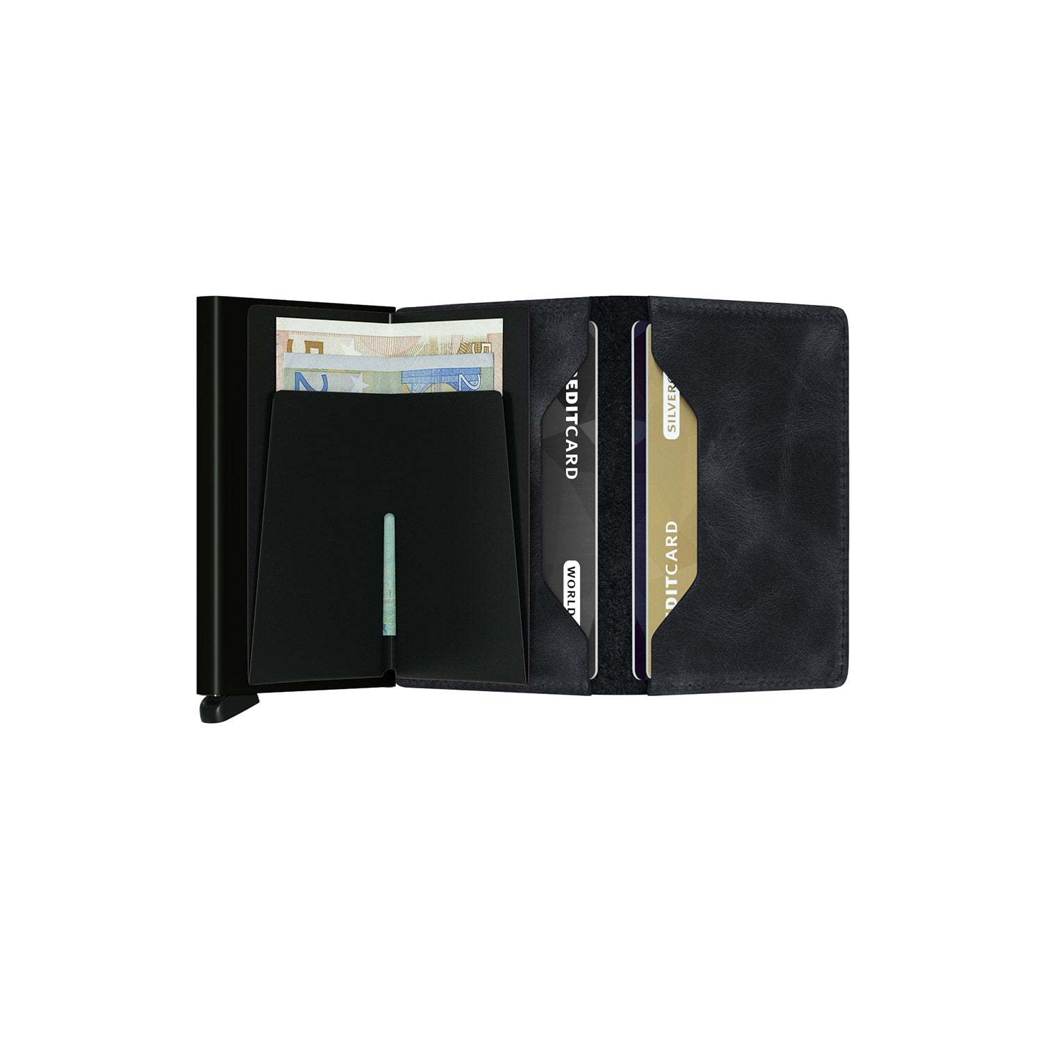 Secrid Slim Wallet - Vintage Black | Case Luggage