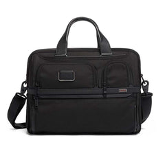 Tumi Expandable Organiser Laptop Briefcase - Alpha 3 Black At