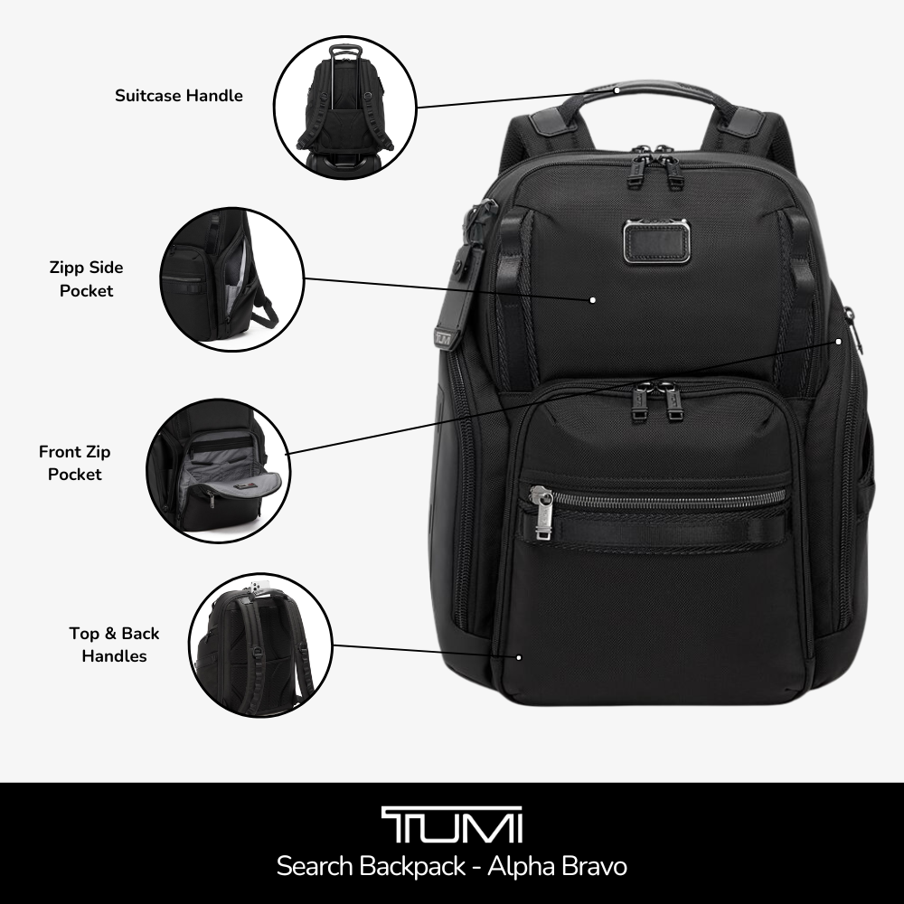 Tumi Search Backpack - Alpha Bravo At £570.00 Tumi Search Backpack - Alpha Bravo At £570.00