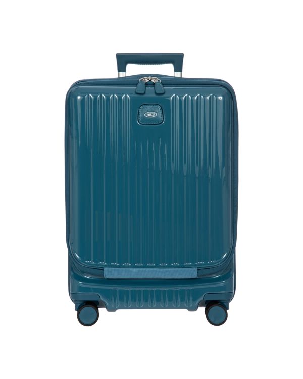 55cm Carry On Spinner With Front Pocket - Positano