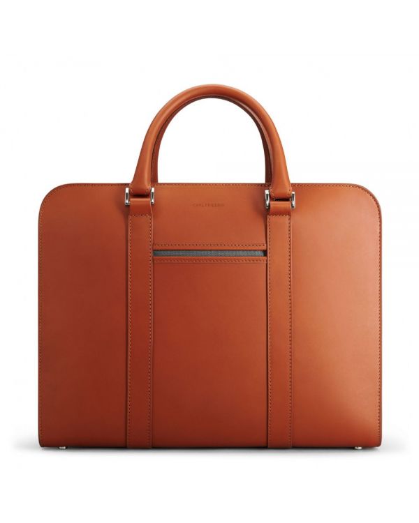 Palissy Double - Wide Leather Briefcase