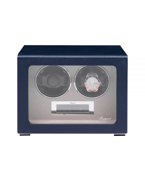 Leather Double Watch Winder - Watch Cases
