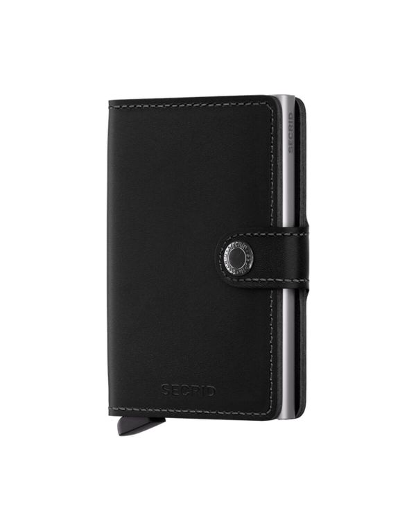 4-6 Cards &amp; Notes - Mini Wallet Stitch Black