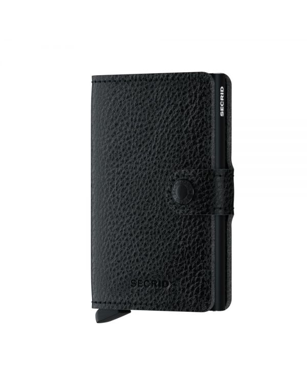 Mini Wallet  - Veg Black-Black
