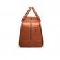 Carl Friedrik Leather Palissy Weekend Bag in Cognac/Grey