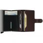4-6 Cards & Notes - Mini Wallet Stitch Dark Brown